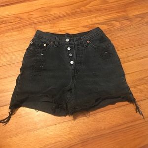 Levi's high waisted shorts