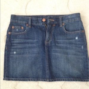 J.Crew jean mini skirt