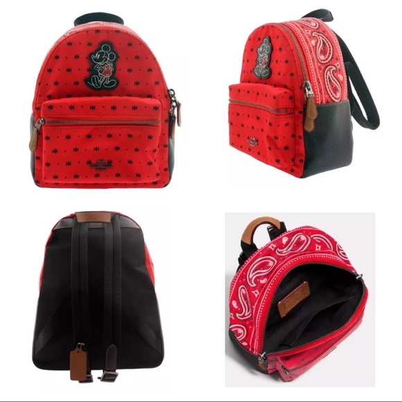 Coach Handbags - Coach Disney Red MiniCharlie Backpack
