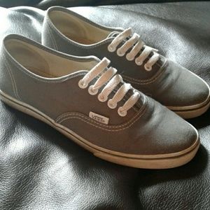 Gray Vans Lo Pro