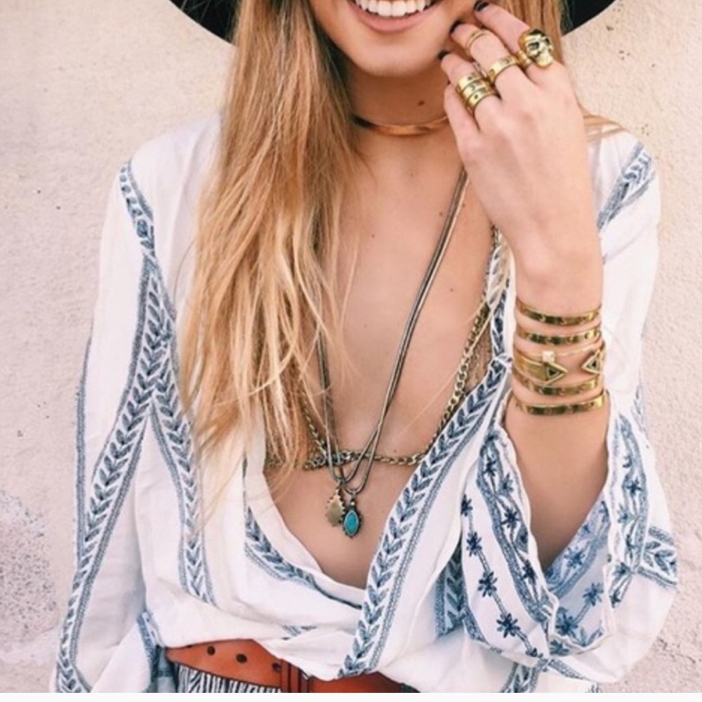 Low Cut Wrap Top