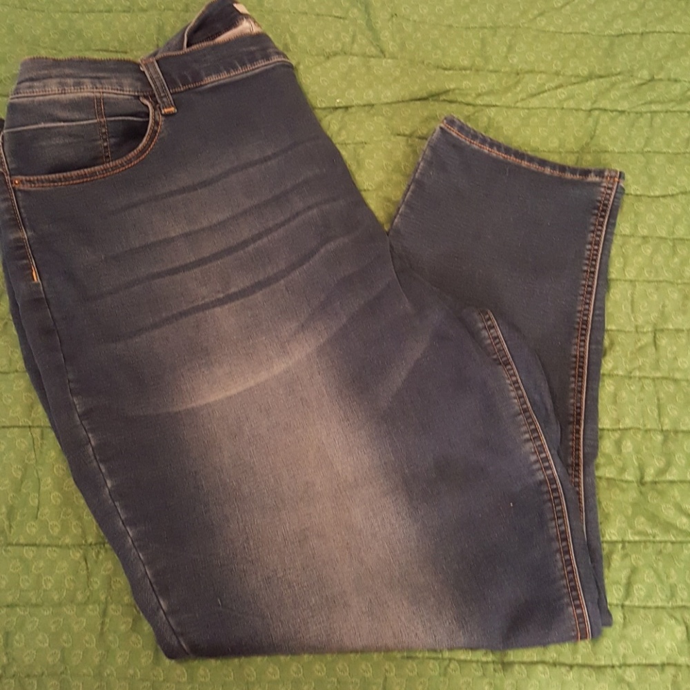 Plus size medium wash jegging
