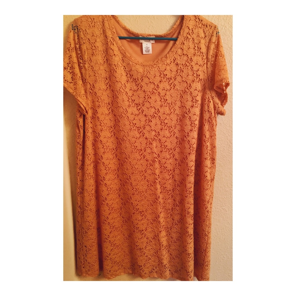 Coral Shift Dress