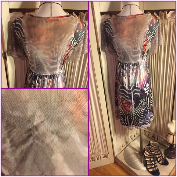 S-UNITY WORLD WEAR KNIT MULTI-COLOR-SILVER DRESS - Picture 4 of 8