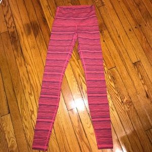 Lululemon High Waist Striped Legging