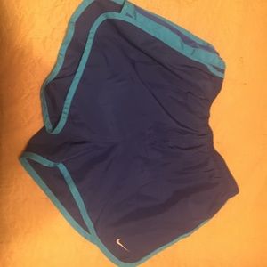 Blue nike shorts