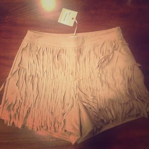 NWT Blu Pepper Fringe Shorts