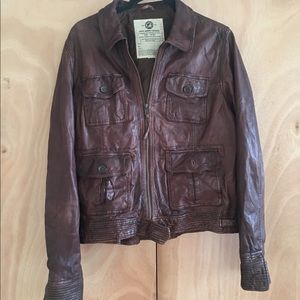 Lucky Brand Leather Jacket// Offers welcome!