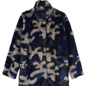 Monki Sanna faux fur jacket