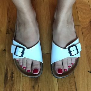 White Madrid Birkenstocks💜