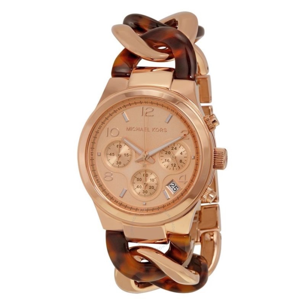 Michael Kors 4269 Rose Gold Twist Chain Watch