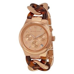 Michael Kors 4269 Rose Gold Twist Chain Watch