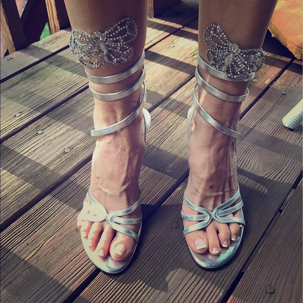 Butterfly prom shoes