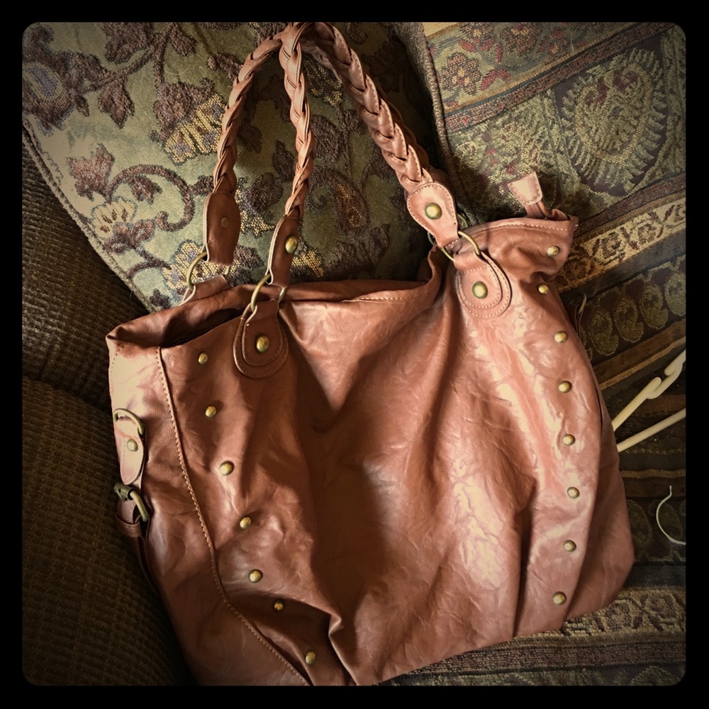 Brown leather purse