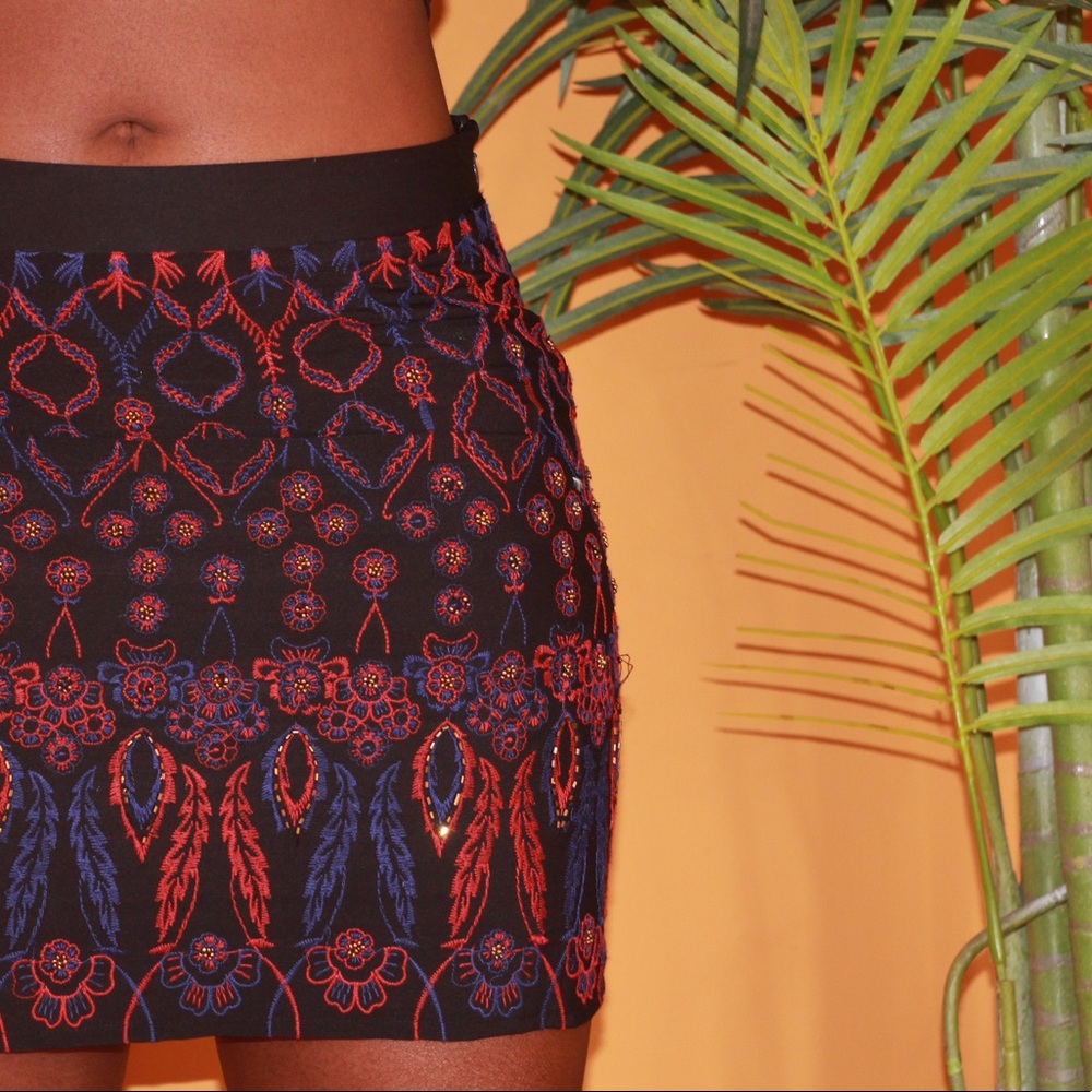 Tribal print skirt