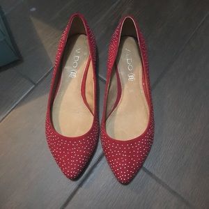 Red Aldo Flats - EUC
