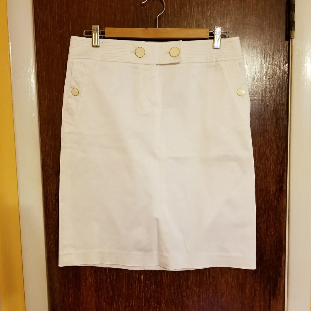 J Crew white skirt