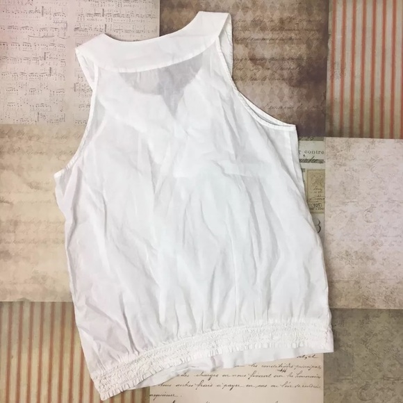 Ann Taylor Loft Blouse XS beaded design sleeveless - Picture 4 of 5