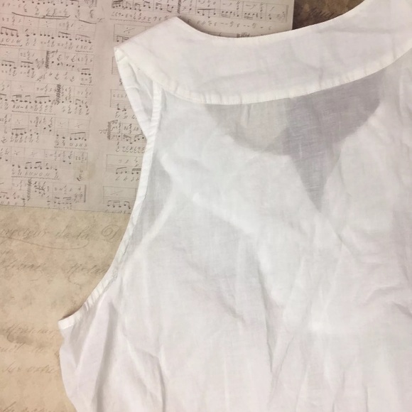 Ann Taylor Loft Blouse XS beaded design sleeveless - Picture 5 of 5