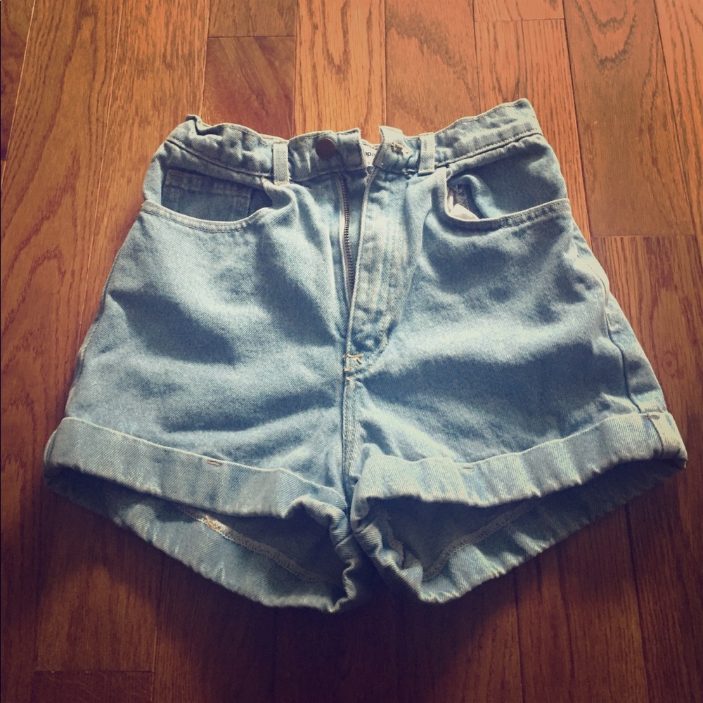 American apparel light denim jeans