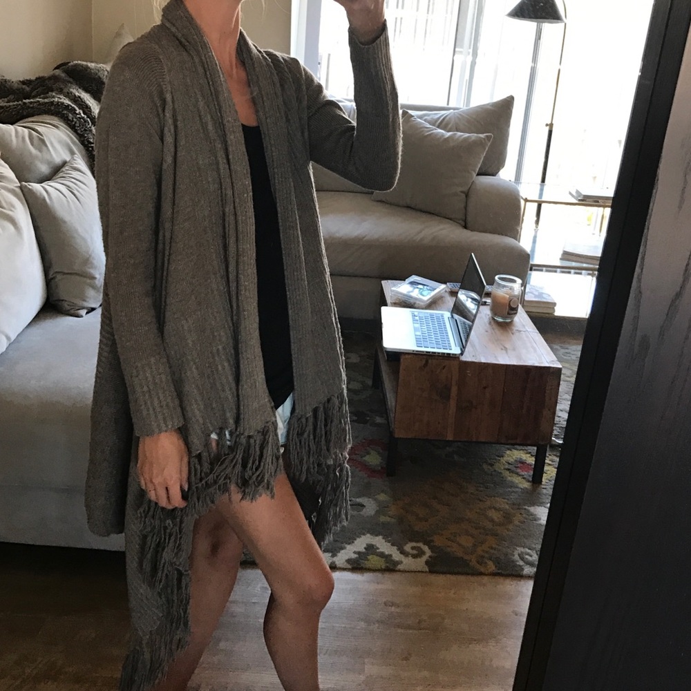 Heartloom fringe sweater