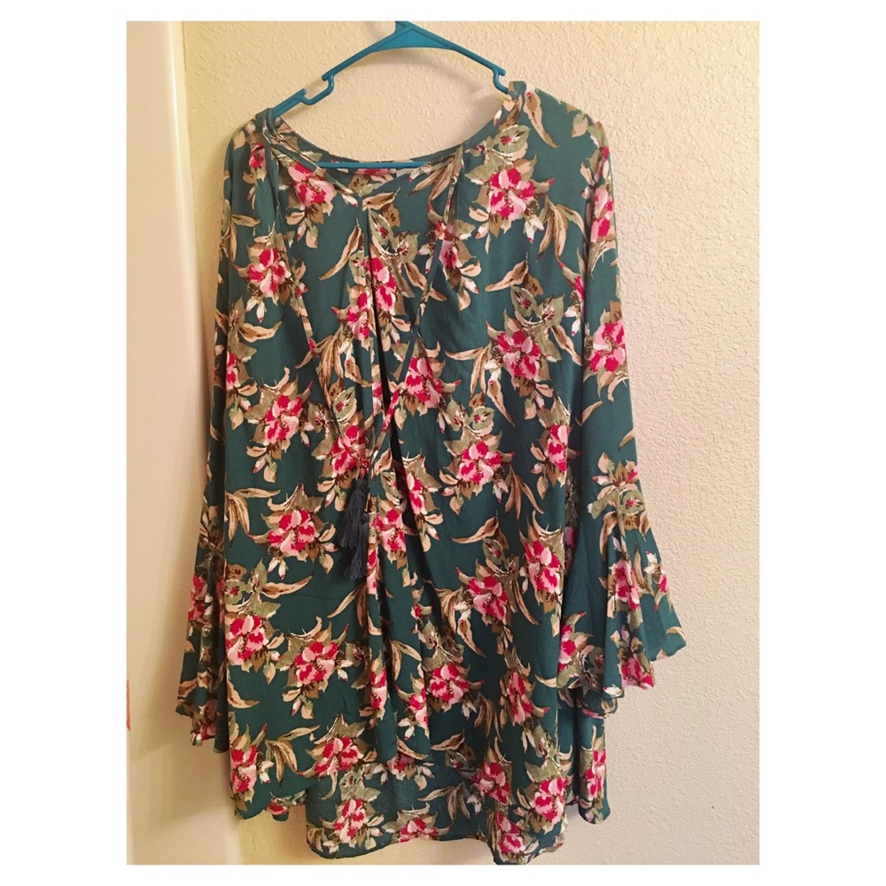 Floral shift dress