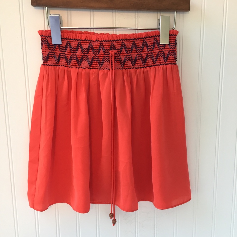 CLOSING FRIDAY •tbags• Embroidered Mini-skirt