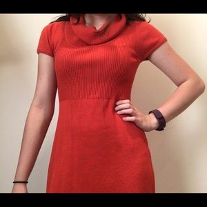 Burnt Orange Sweater Dress