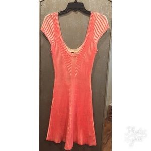 Beautiful Free People Coral Sweater Dress
