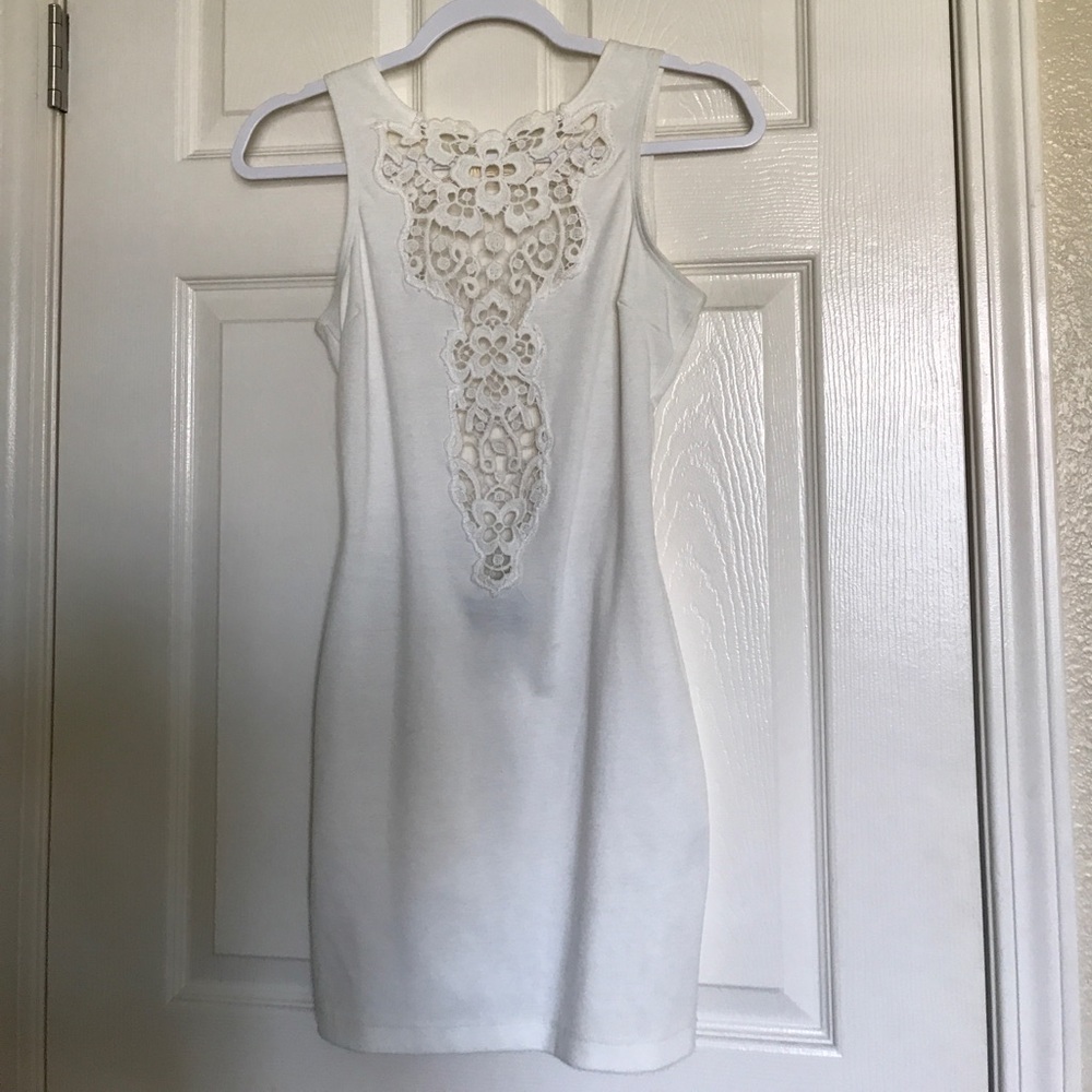 Sleeveless Open Back Mini Dress