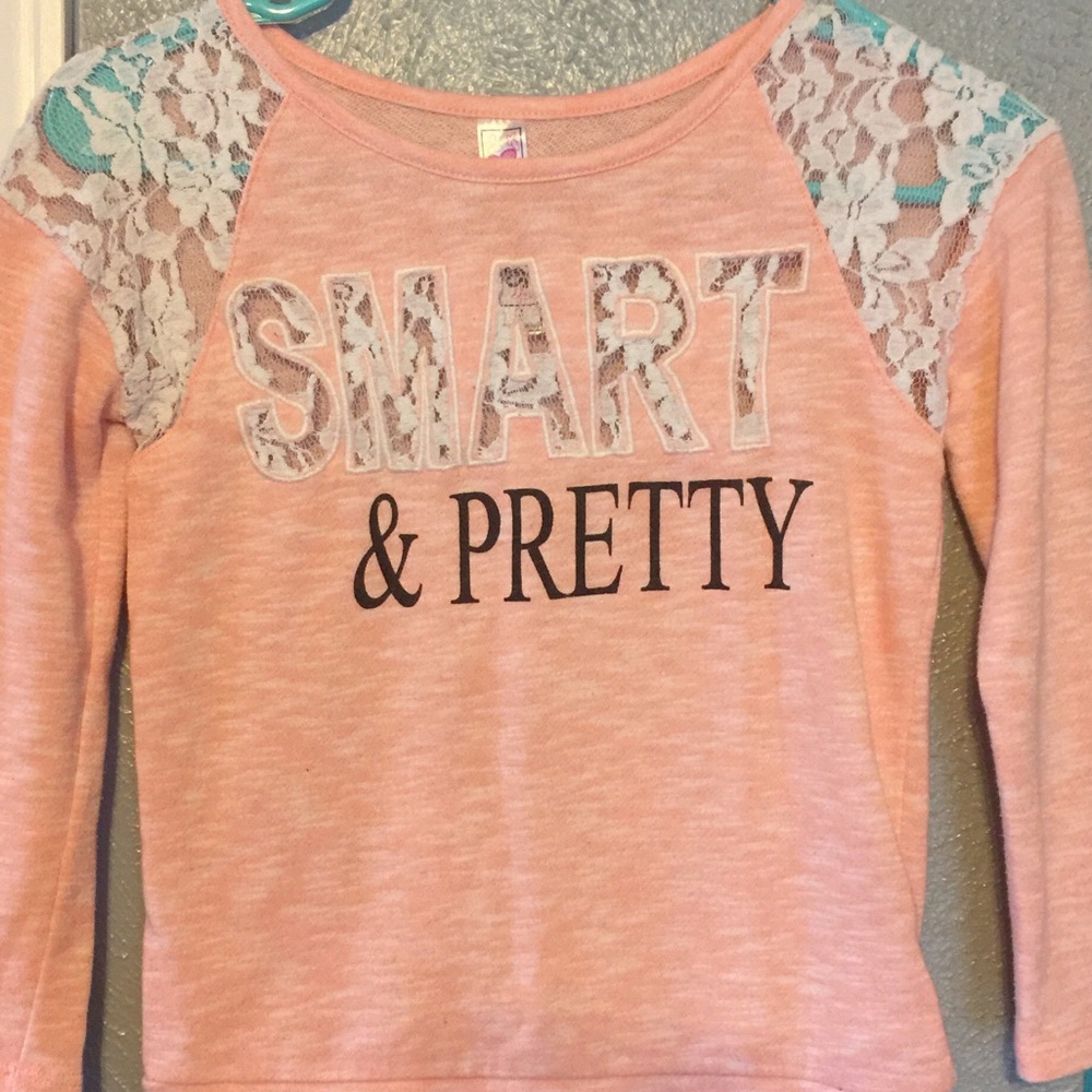 Girls. Coral pull over