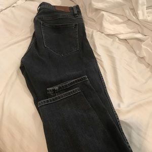 Madewell Off Black High Riser Skinnies