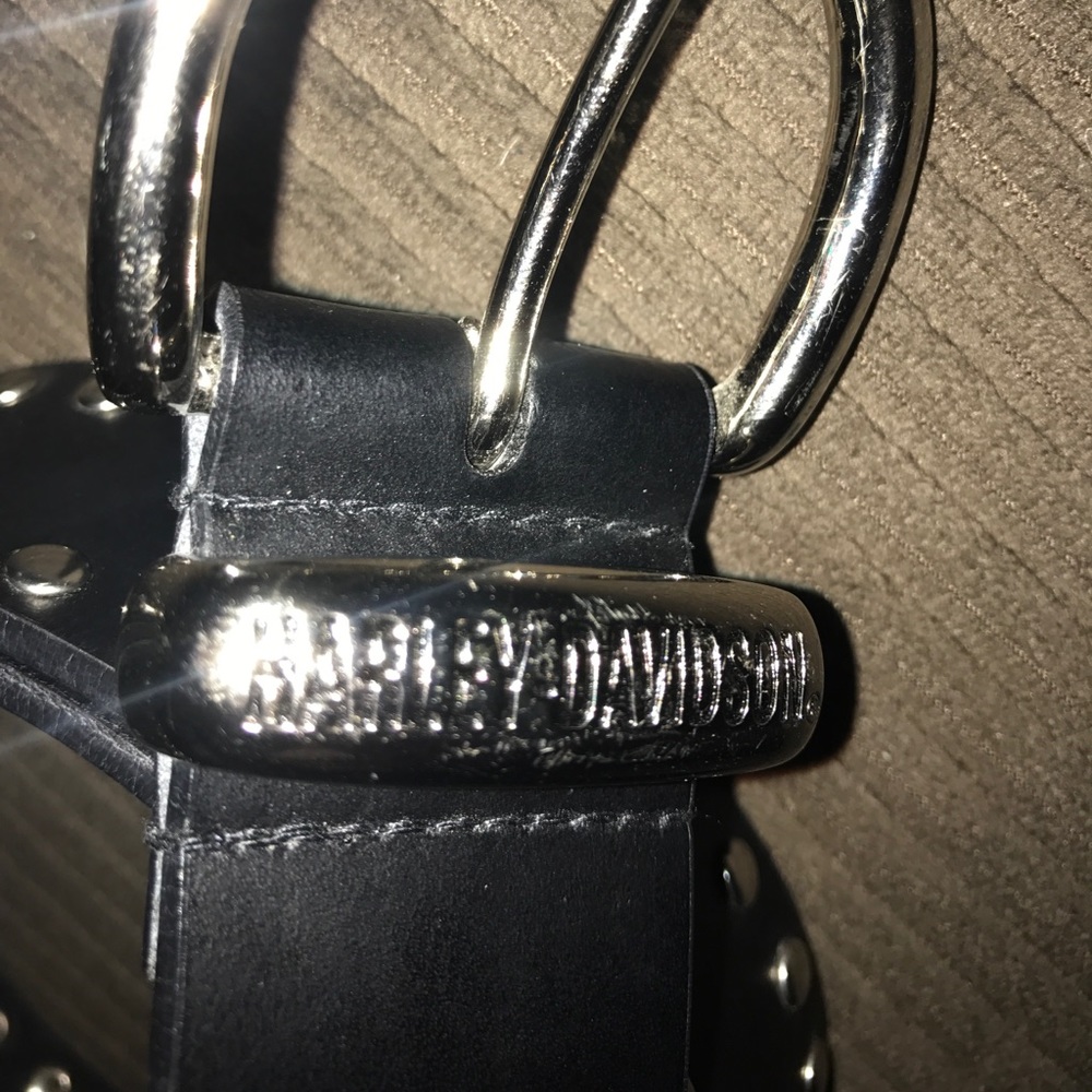 NWOT...H-D RIVTED BLACK BELT - Picture 2 of 6