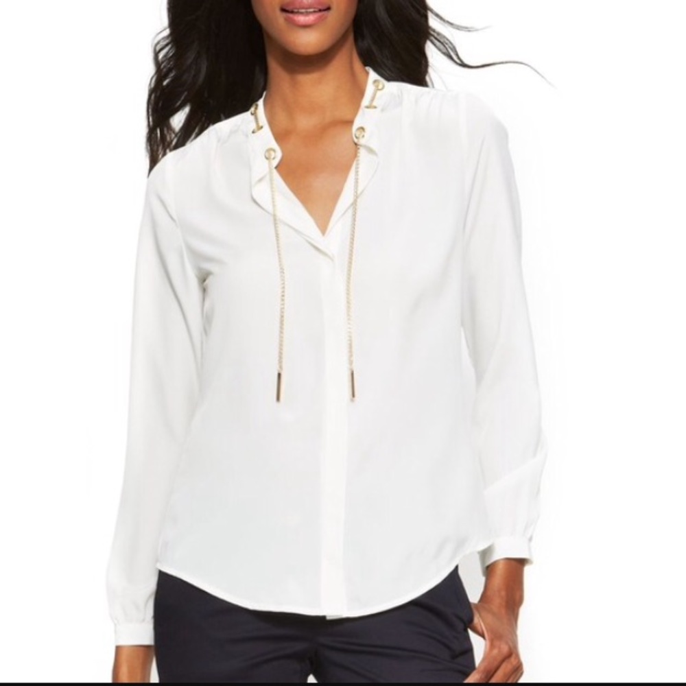Michael Kors button up blouse with chain