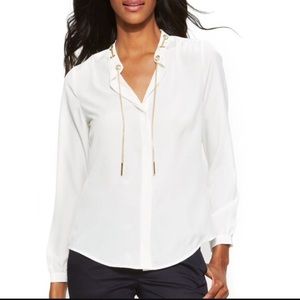 Michael Kors button up blouse with chain