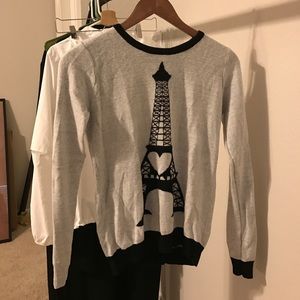 Cutest Sweet Eiffel tower Heart Sweater