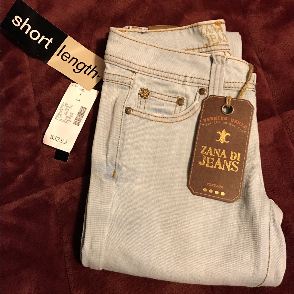 Light wash jeans Size 1 short length