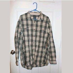 Men's Redhead Plaid Long Sleeve Button Front Shirt