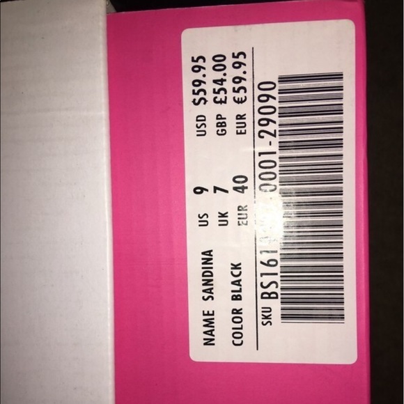 JustFab Black Peeptoe Heels - Picture 3 of 3