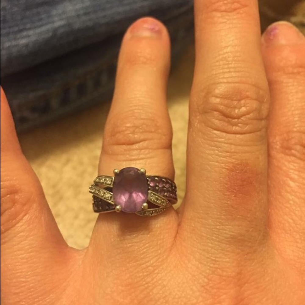 Used purple and sliver