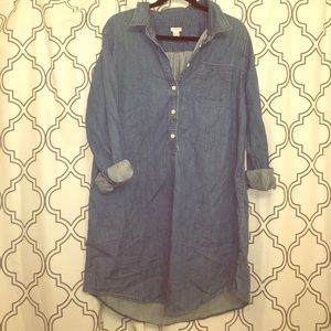 J. Crew Chambray Denim Dress