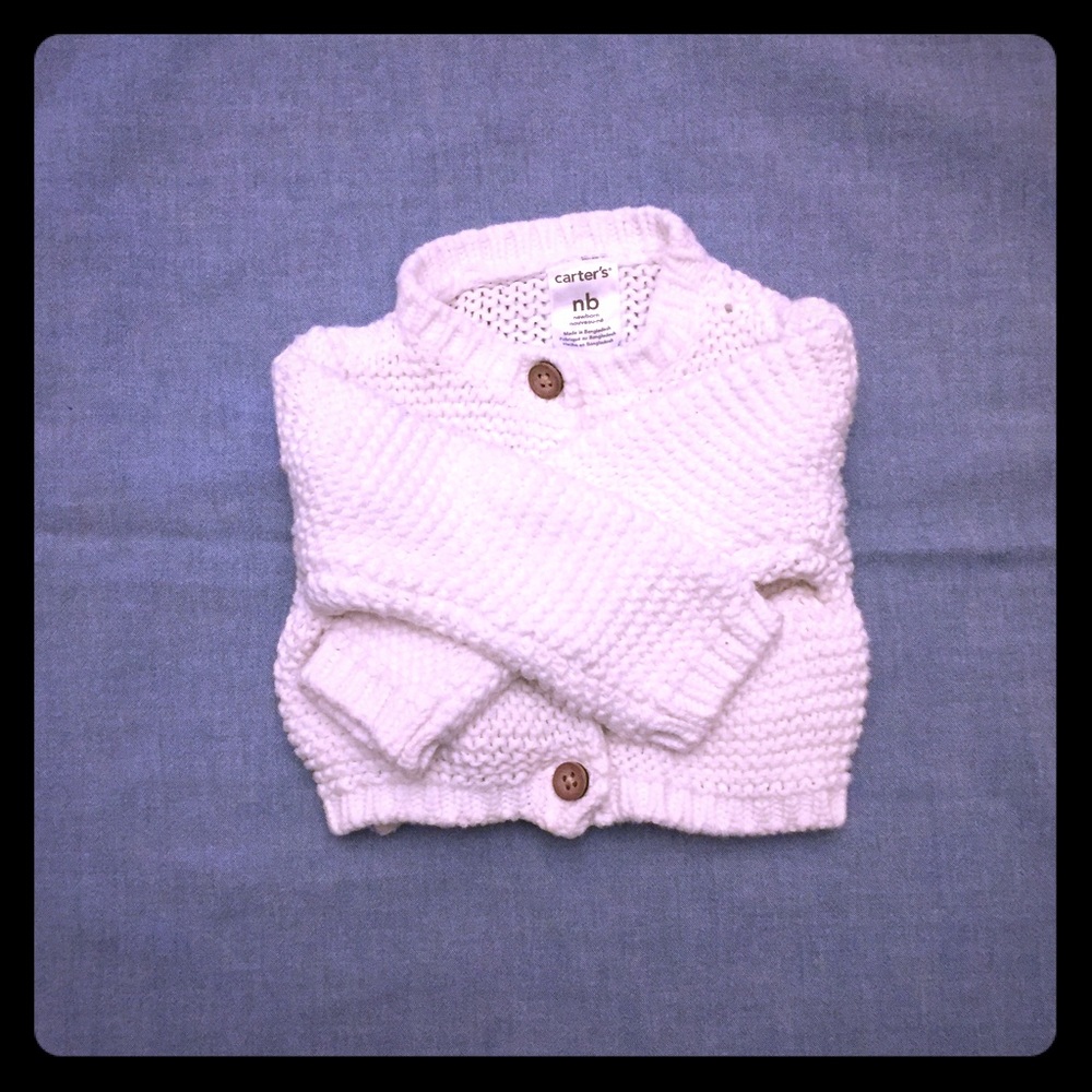 Carter's Cotton Button-Up Baby Sweater