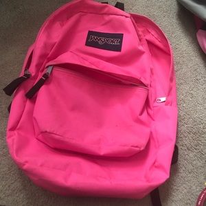 Jansport book bag hot pink