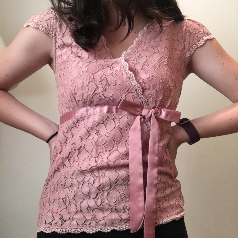 Lacey Pink Blouse