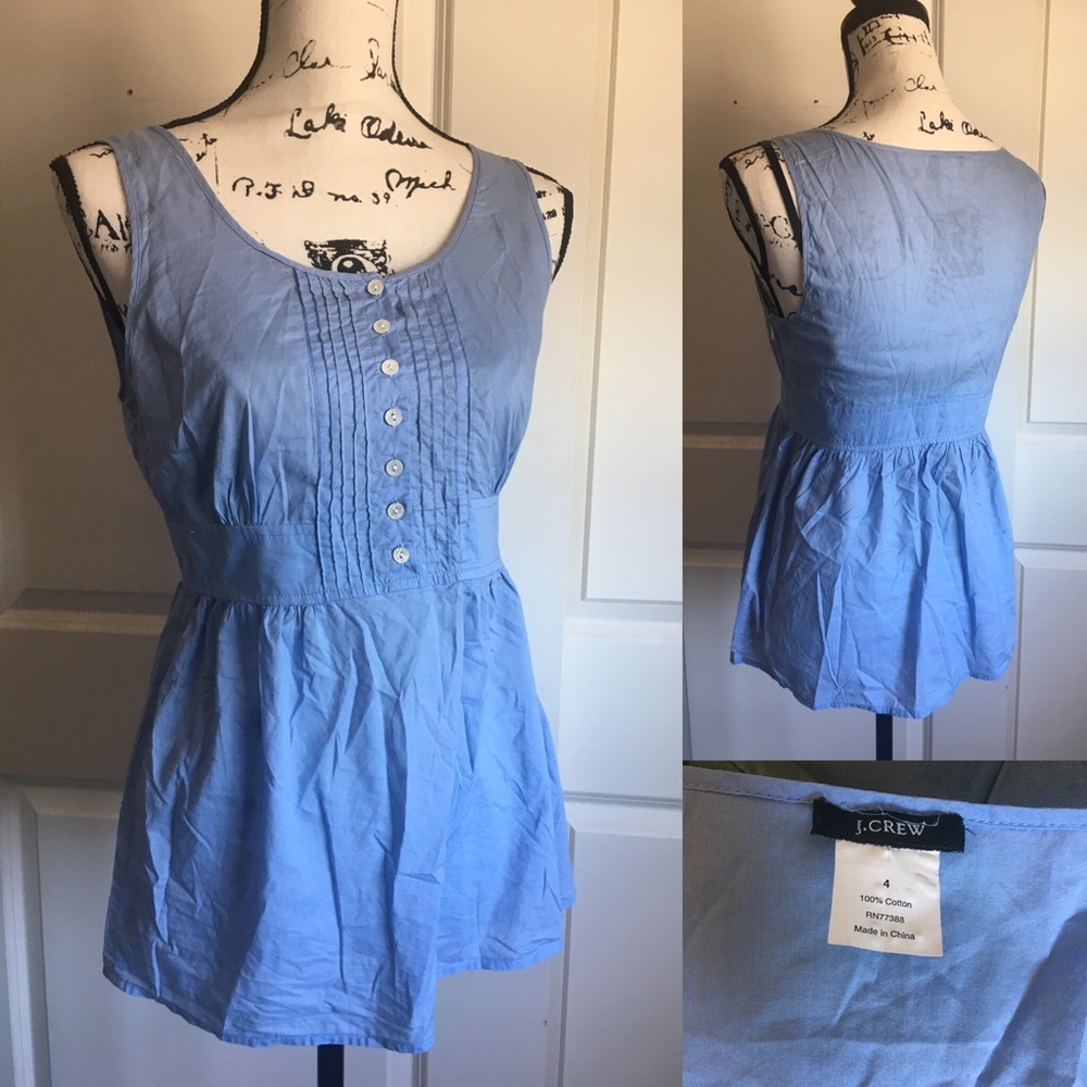 Jcrew cotton peplum top