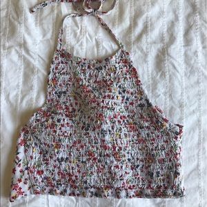SOLD Floral Halter Top