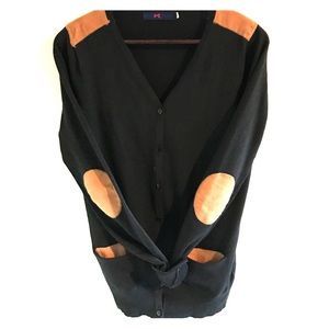 Black and Tan Cardigan