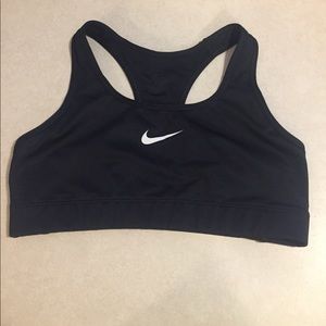 Black Nike sports bra