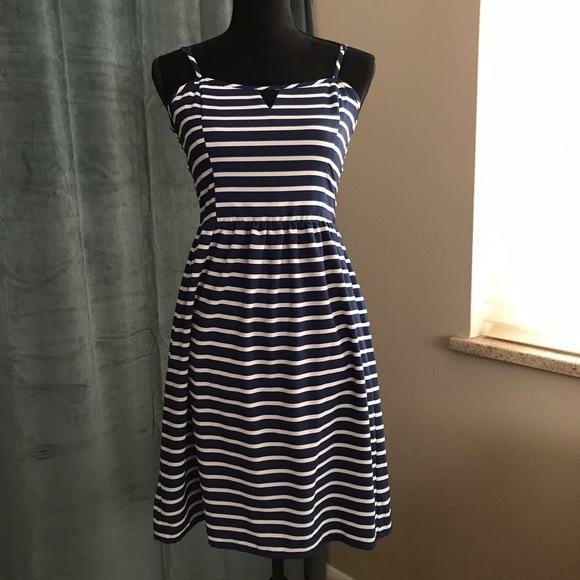 a.n.a Dresses & Skirts - Blue and White Smocked Sundress S