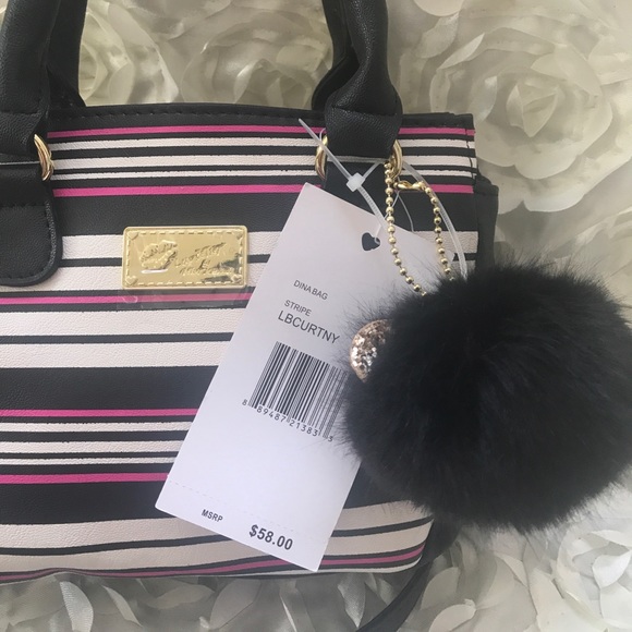Betsey Johnson mini crossbody striped bag - Picture 3 of 7